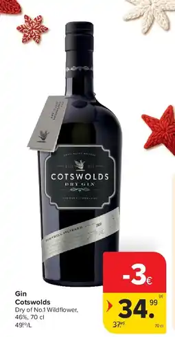 Carrefour Gin Cotswolds aanbieding
