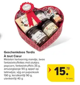 Carrefour Geschenkdoos Terdis À tout Cœur aanbieding