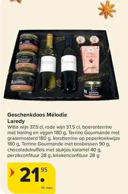 Carrefour Geschenkdoos Mélodie Laredy aanbieding