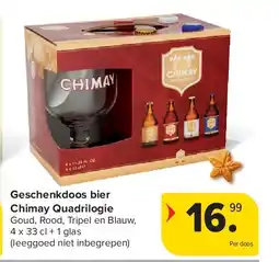 Carrefour Geschenkdoos bier Chimay Quadrilogie aanbieding