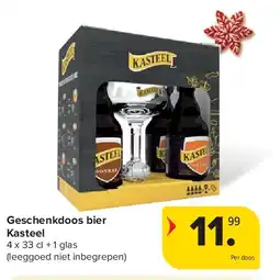 Carrefour Geschenkdoos bier Kasteel aanbieding