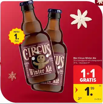 Carrefour Bier Circus Winter Ale aanbieding