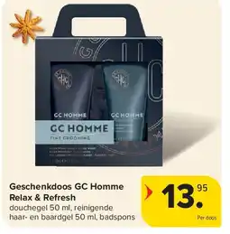 Carrefour Geschenkdoos GC Homme Relax & Refresh aanbieding