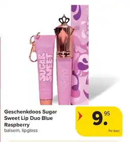 Carrefour Geschenkdoos Sugar Sweet Lip Duo Blue Raspberry aanbieding