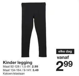 Zeeman Kinder legging aanbieding