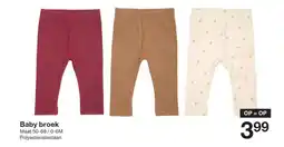 Zeeman Baby broek aanbieding