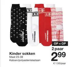 Zeeman Kinder sokken aanbieding