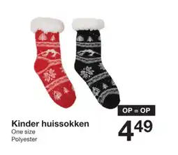 Zeeman Kinder huissokken aanbieding