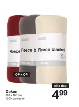 Zeeman Deken aanbieding