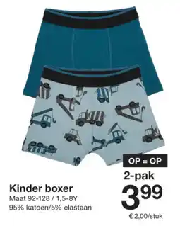 Zeeman Kinder boxer aanbieding
