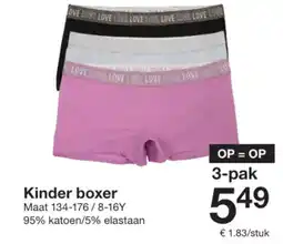 Zeeman Kinder boxer aanbieding