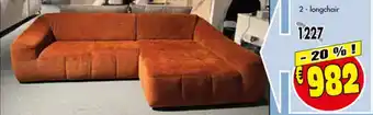 Budget Meubelen 2- longchair aanbieding