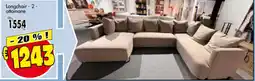 Budget Meubelen Longchair 2 ottomane aanbieding