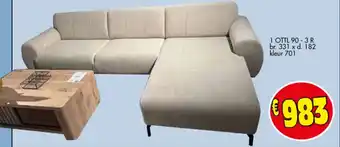 Budget Meubelen 1 OTTL 90 3 R br. 331 x d. 182 kleur 701 aanbieding