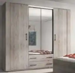 Budget Meubelen 4-deurs kleerkast aanbieding