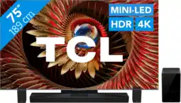 Coolblue TCL 75 QD Mini-led C81K 4K (2025) + TCL Q85H PRO aanbieding