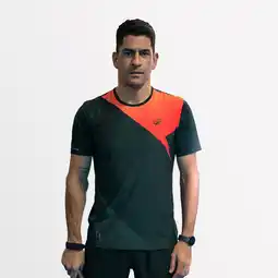 Decathlon Padelshirt met korte mouwen voor heren PTS Pro Maxi Sanchez rood aanbieding