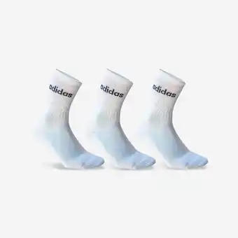 Decathlon HOGE TENNISSOKKEN WIT SET VAN 3 PAAR aanbieding