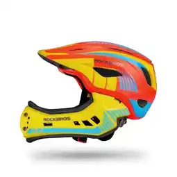 Decathlon ROCKBROS Kids BMX-helm, integraal MTB-fietshelm, verstelbare maat met CE aanbieding