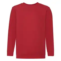 Decathlon Kinder/Kids Klassiek Sweatshirt met Inzet (Rood) aanbieding