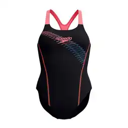 Decathlon Dames zwempak uit 1 stuk Speedo Eco Medley Logo Medalist aanbieding
