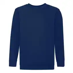 Decathlon Kinder/Kids Klassiek Sweatshirt met Inzet (Marine) aanbieding