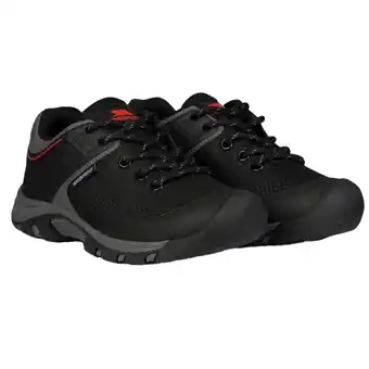 Decathlon Kinderen/Kinderen Bevin Waterdichte Trainers (Zwart/Rood) aanbieding