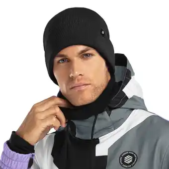 Decathlon Heren en Dames Wintersport Wintermuts Snowflake Black Zwart aanbieding
