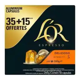 Electro Depot L’OR DELIZIOSO capsules 35+15 voor NESPRESSO-machine aanbieding