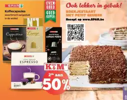 Spar Koffiecapsules aanbieding