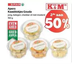 Spar Apero Kaasblokjes Gouda aanbieding