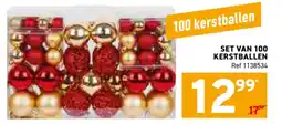 Trafic Set van 100 kerstballen aanbieding