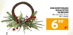 Trafic Mini kerstkrans eucalyptus en bessen aanbieding