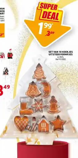Trafic Set van 10 koekjes uitsteekvormpjes aanbieding