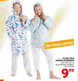 Trafic Plaid trui sherpa kinderen aanbieding