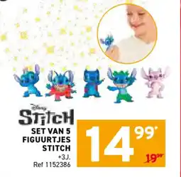 Trafic Set van 5 figuurtjes stitch +3J aanbieding