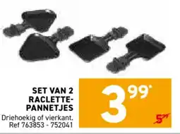 Trafic Set van 2 raclette pannetjes aanbieding