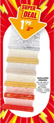 Trafic Tafelloper organza aanbieding