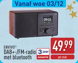 ALDI Envivo dab+-FM-radio aanbieding