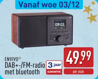 ALDI Envivo dab+-FM-radio aanbieding