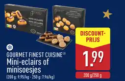 ALDI Gourmet finest cuisine mini eclairs of minisoesjes aanbieding