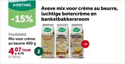 AVEVE Mix voor crème au beurre 400 g aanbieding