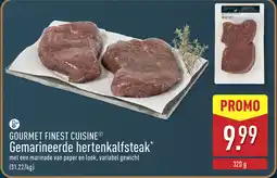 ALDI Gourmet finest cuisine gemarineerde hertenkalfsteak aanbieding