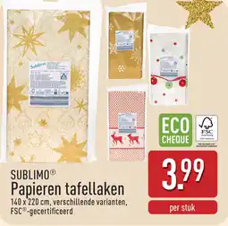 ALDI Sublimo papieren tafellaken aanbieding