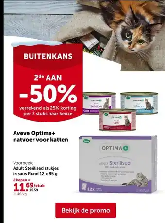 AVEVE Aveve Optima+ natvoer voor katten aanbieding