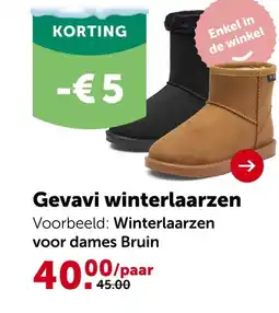 AVEVE Winterlaarzen voor dames Bruin aanbieding