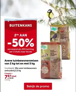 AVEVE Mix voor tuinbewoners onkruidvrij 2,5 kg aanbieding