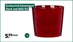 AVEVE Scheurich bloempot Dark red 883/15 aanbieding