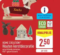 ALDI Home creation houten kerstdecoratie aanbieding