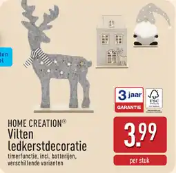 ALDI Home creation vilten ledkerstdecoratie aanbieding